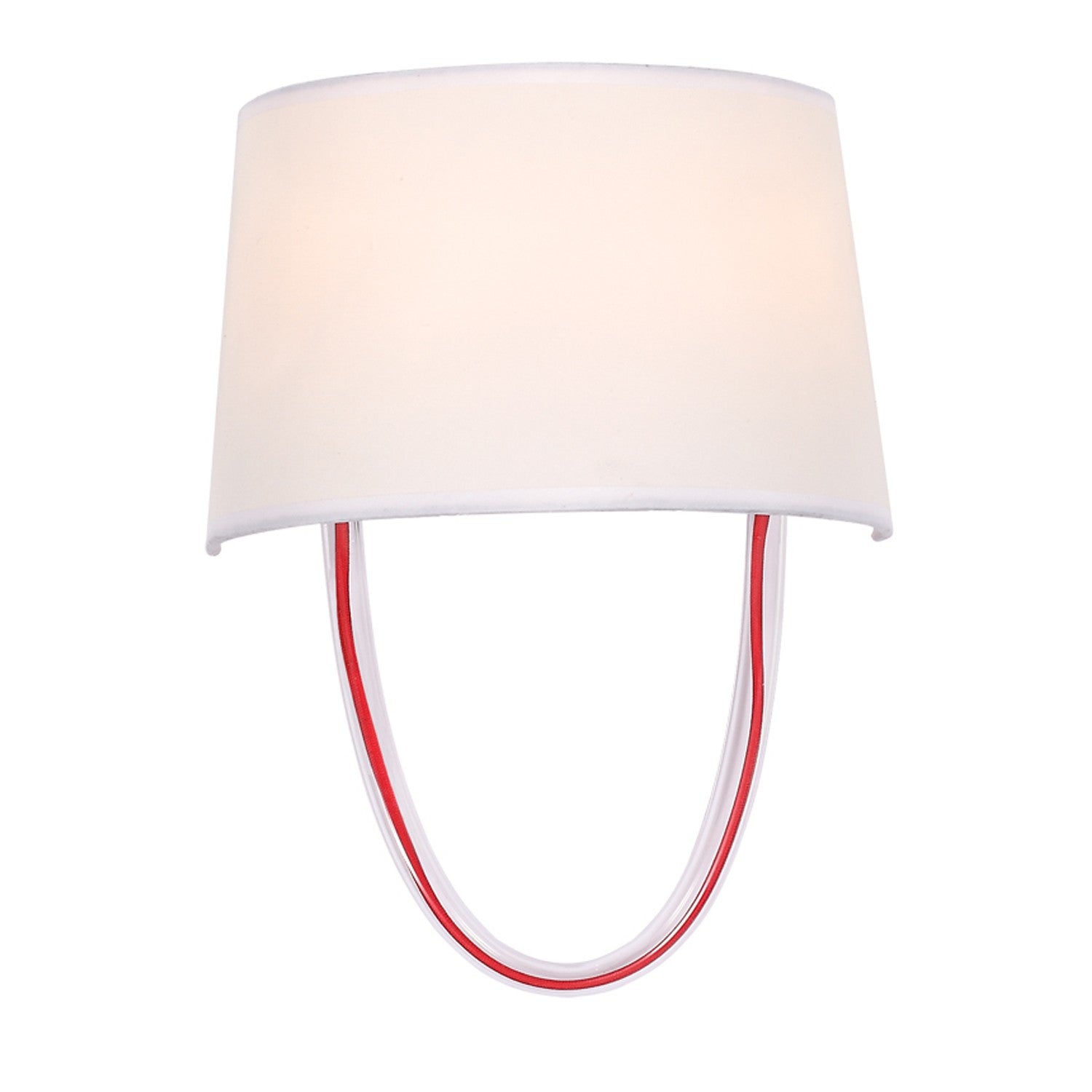 Stella 10'' Polished Chrome + Red Cord Sconce