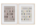 Door To Door (Set Of 2) - 36" X 49" - Natural Frame