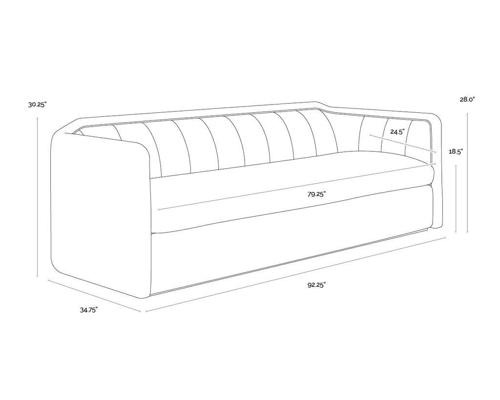 Birrit Sofa - Dove Cream