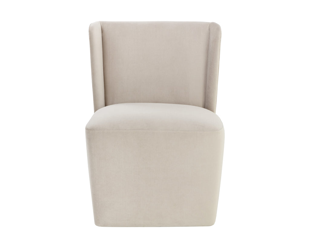 Amita Wheeled Dining Chair - Piccolo Prosecco