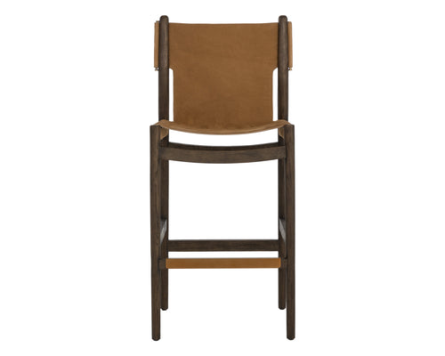 Argus Barstool - Nubuck Caramel Leather