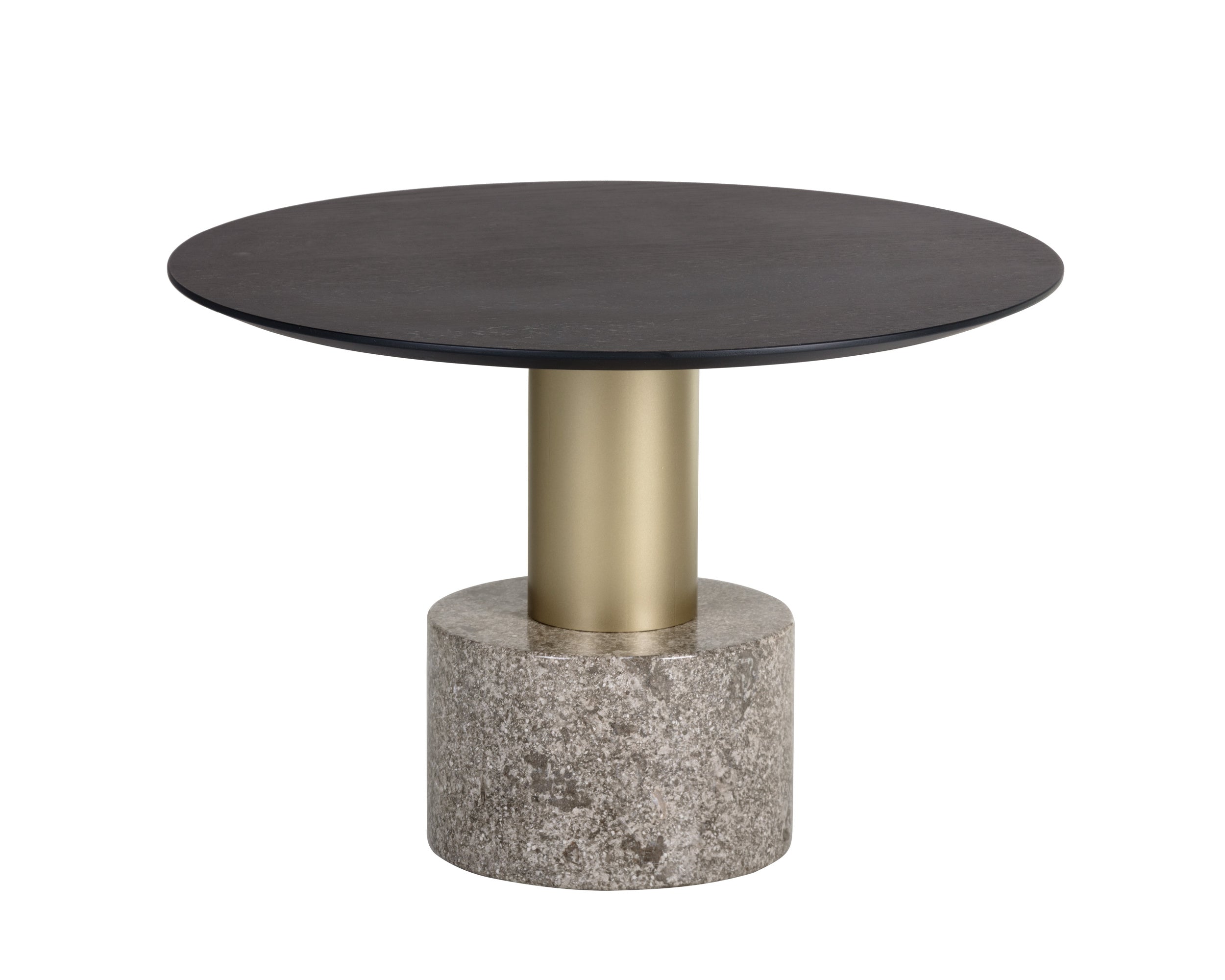 Monaco Coffee Table - Gold - Grey Marble / Charcoal Grey