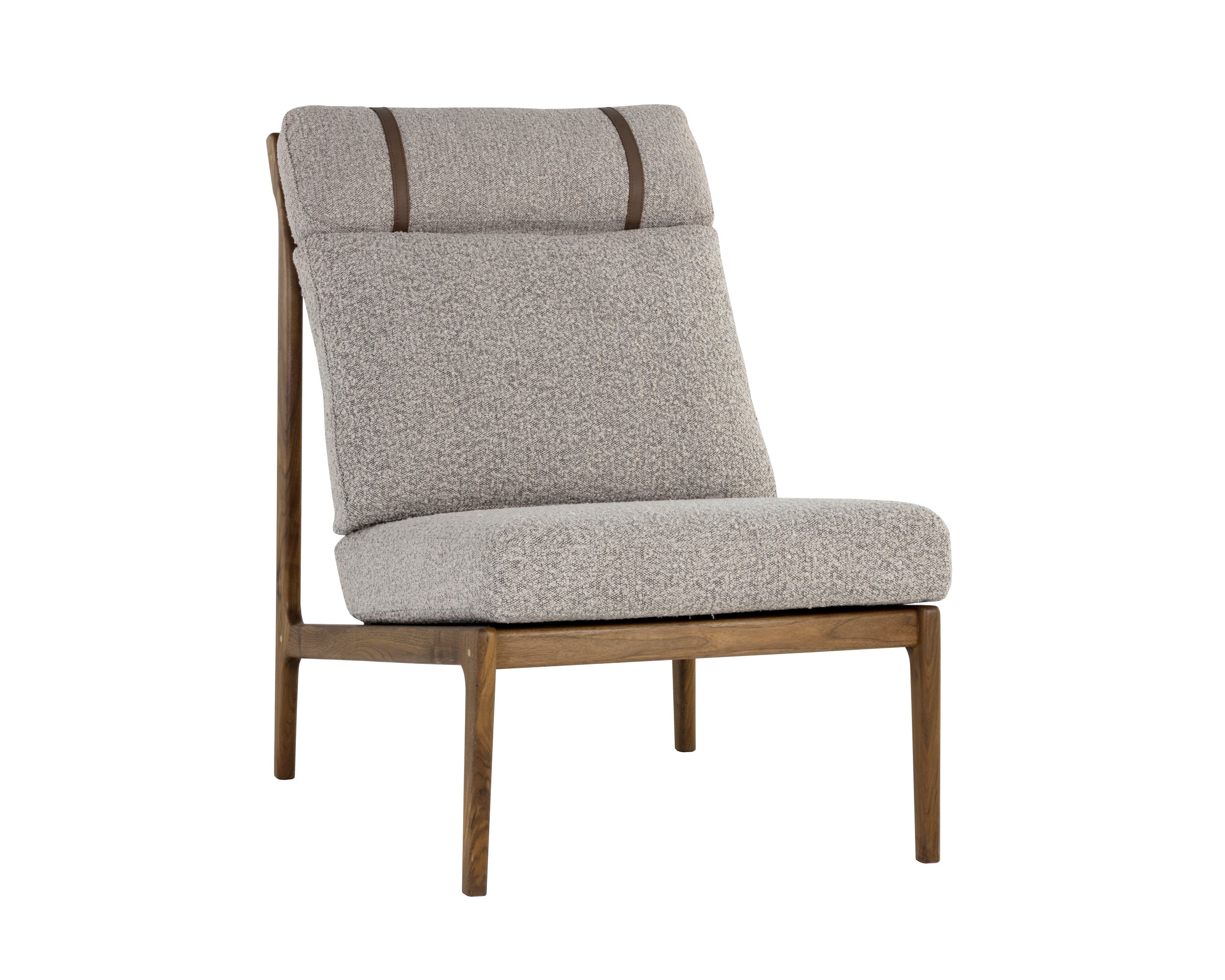 Elanor Lounge Chair - Walnut - Altro Cappuccino