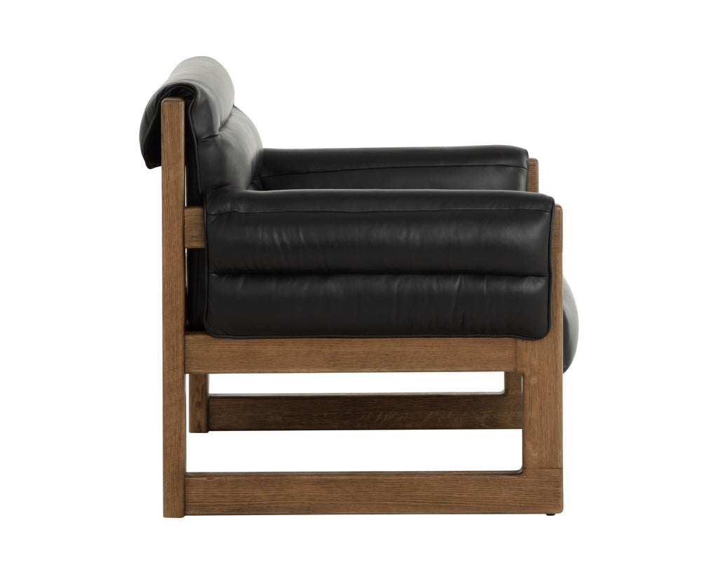 Ferguson Lounge Chair - Vintage Black Night Leather