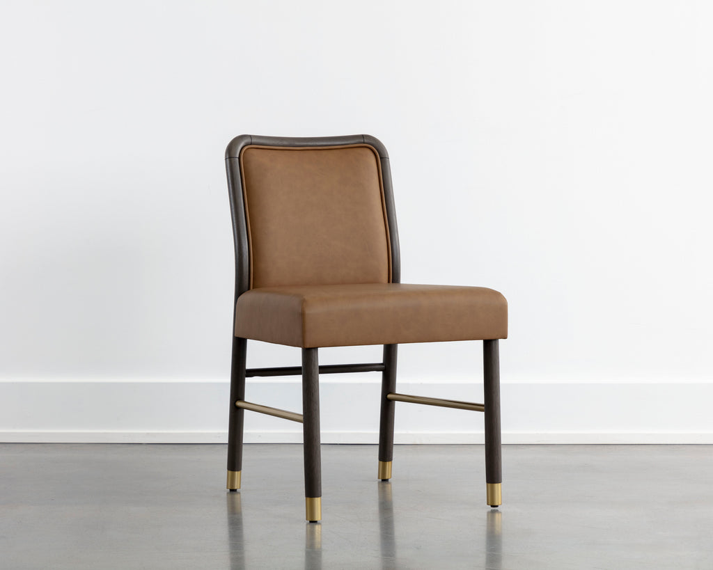 Jeno Dining Chair - Milliken Cognac
