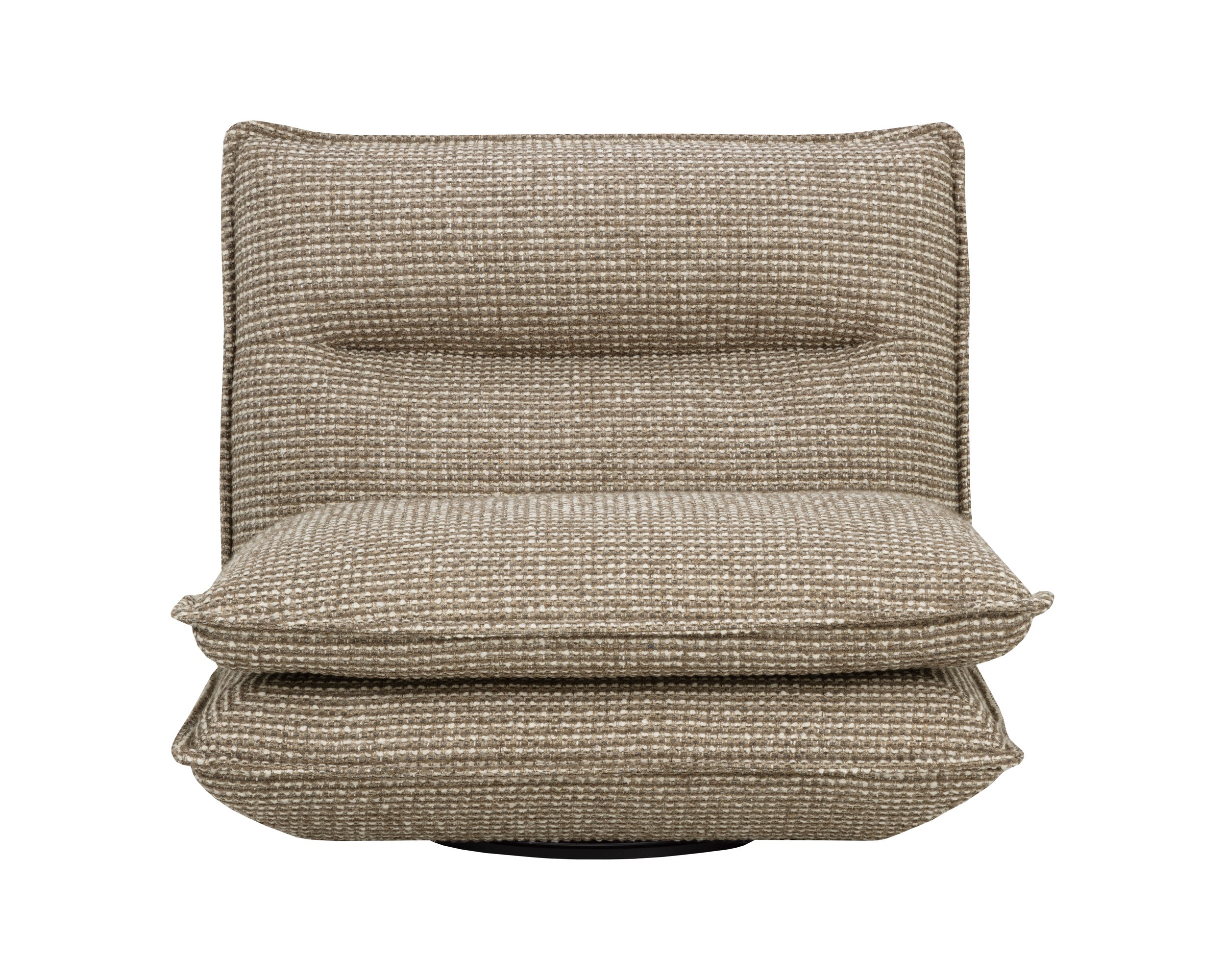 Colson Swivel Armless Chair - Torched Meringue