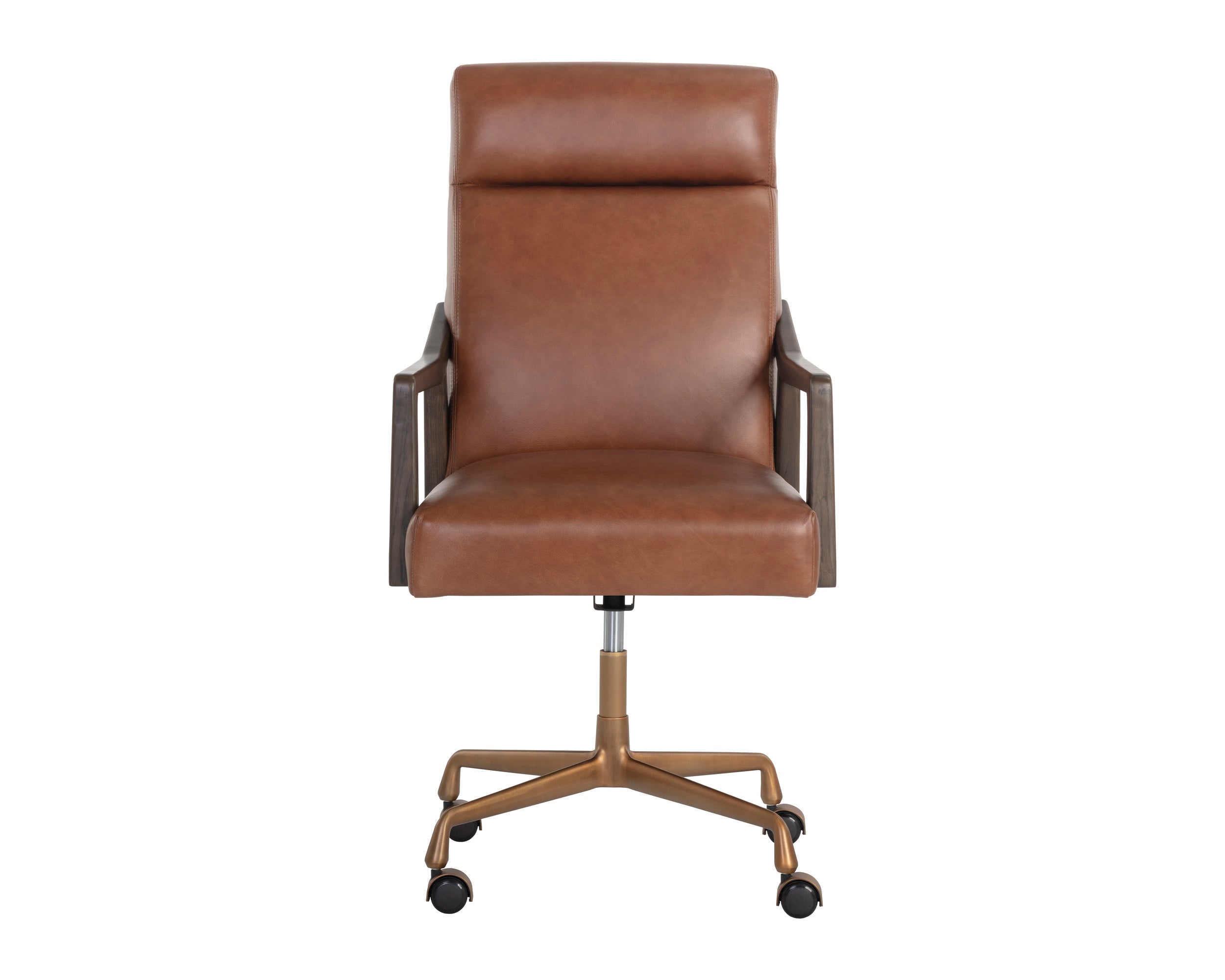 Collin Office Chair - Brown - Shalimar Tobacco Leather