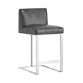 Dean Counter Stool - Stainless Steel - Cantina Magnetite