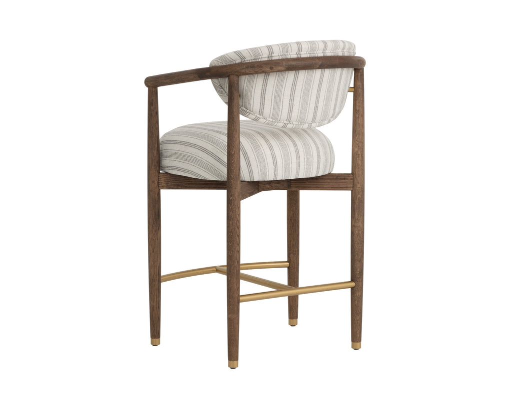 Sigrid Counter Stool - Antique Brown - Gifford Script