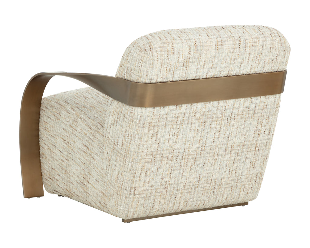 Sonesta Lounge Chair - Antique Brass - Haute Cobblestone