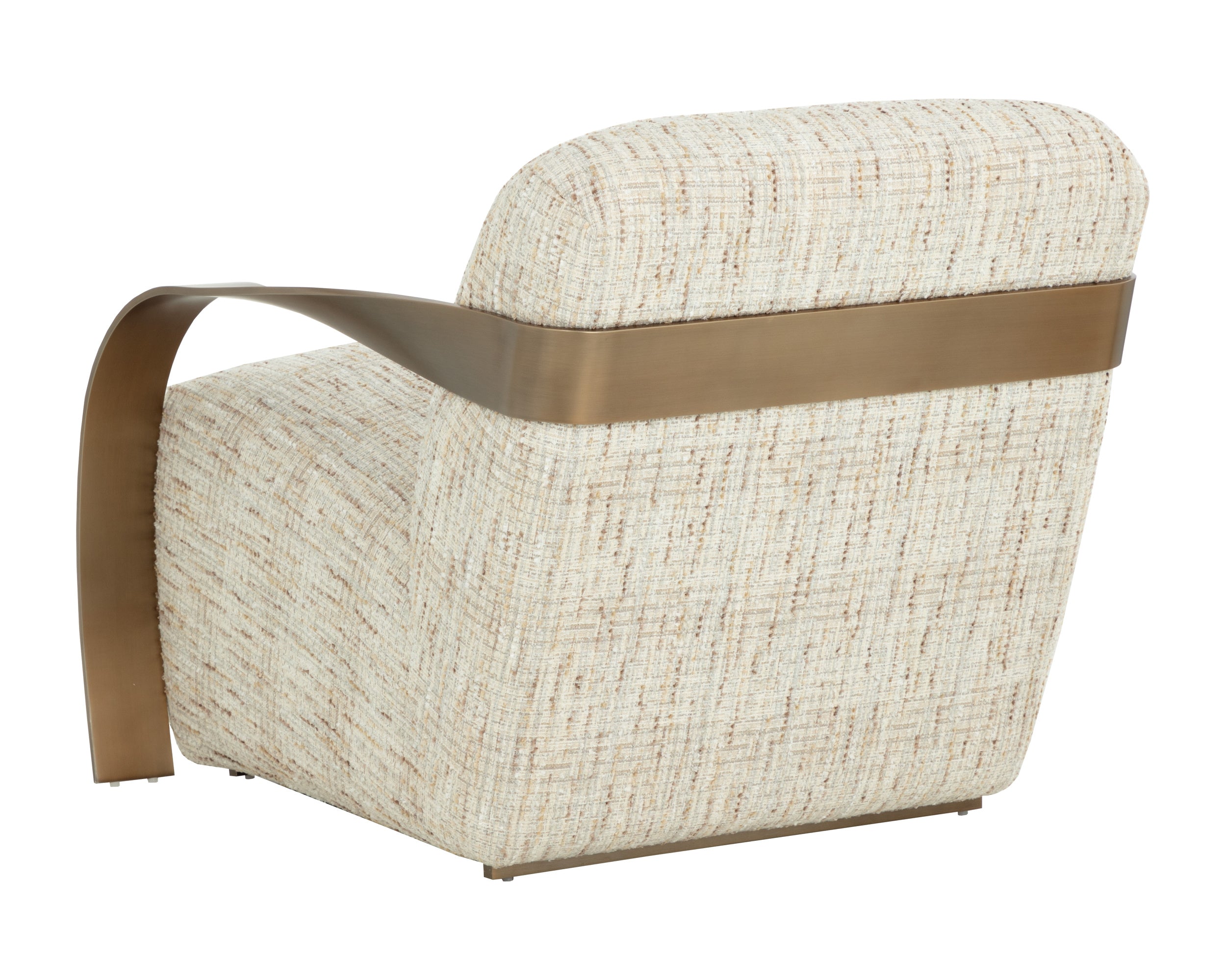 Sonesta Lounge Chair - Antique Brass - Haute Cobblestone