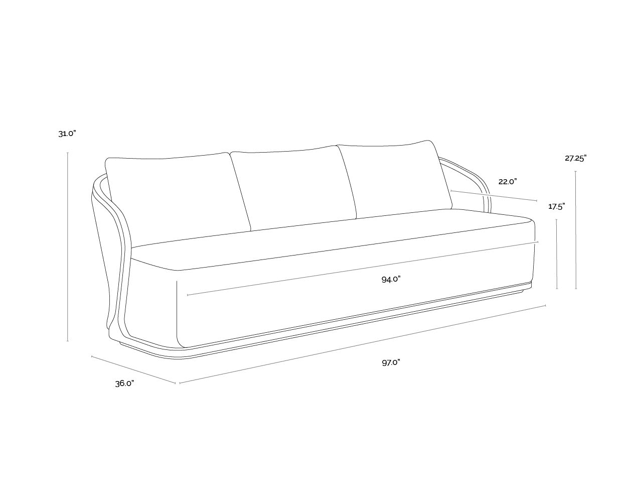 Bora Sofa - Louis Cream