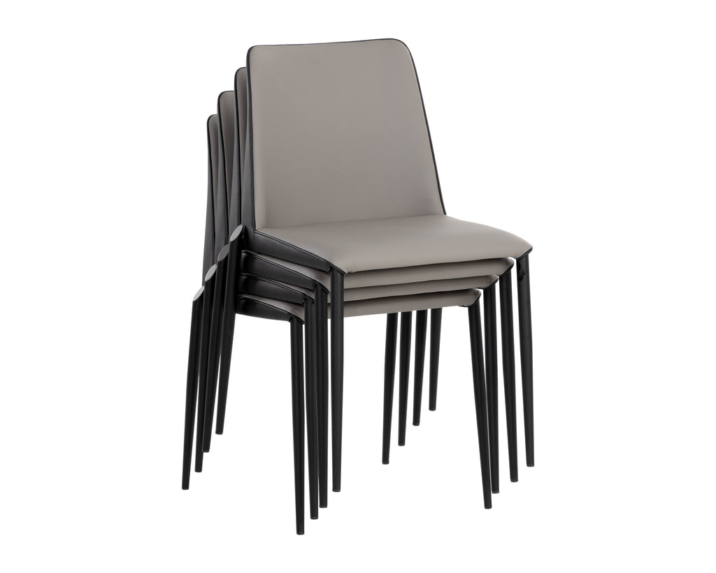 Renee Stackable Dining Chair - Black - Dillon Stratus / Dillon Black