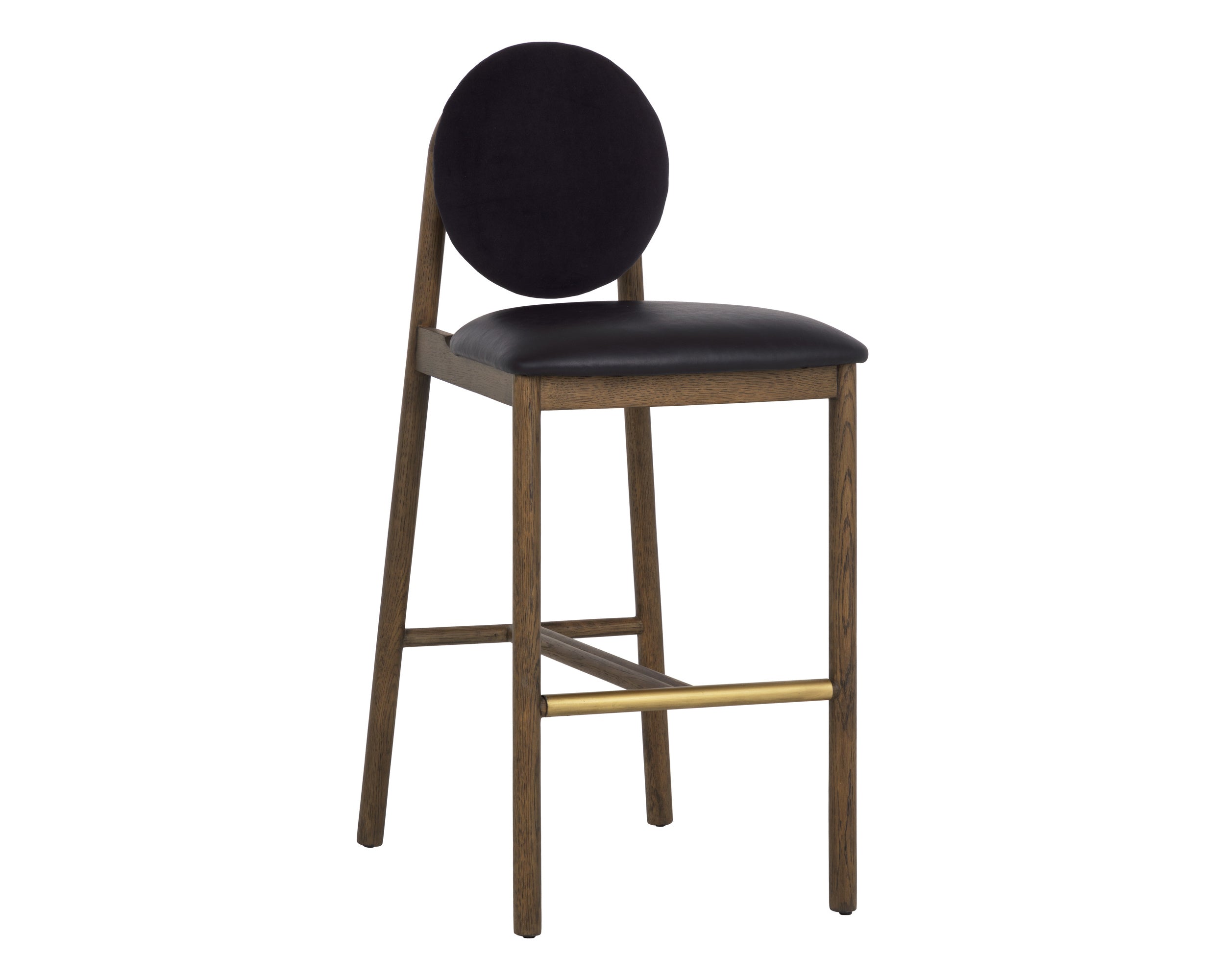 Orabell Barstool - Bravo Black / Abbington Black