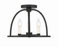 Abbott 13.75'' Black Semi Flush Mount