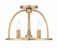 Abbott 13.75'' Vibrant Gold Semi Flush Mount