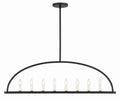 Abbott 42'' Black Linear Chandelier