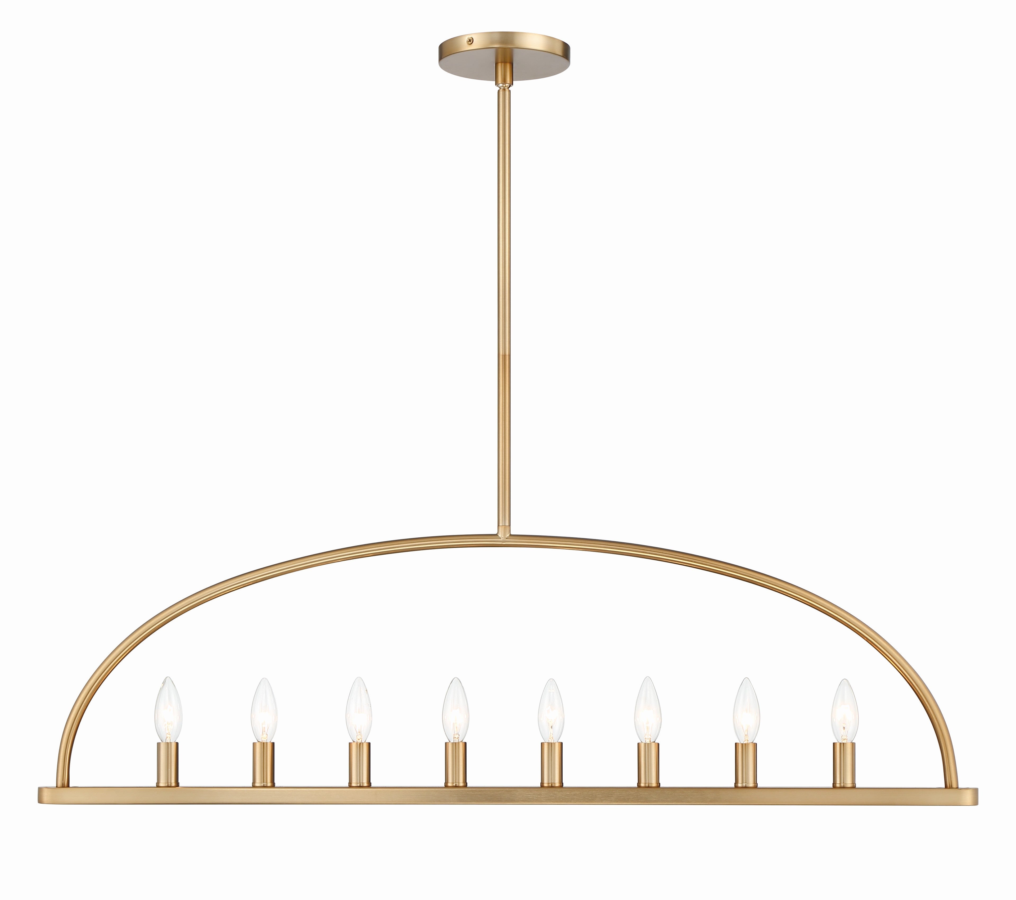 Abbott 42'' Vibrant Gold Linear Chandelier