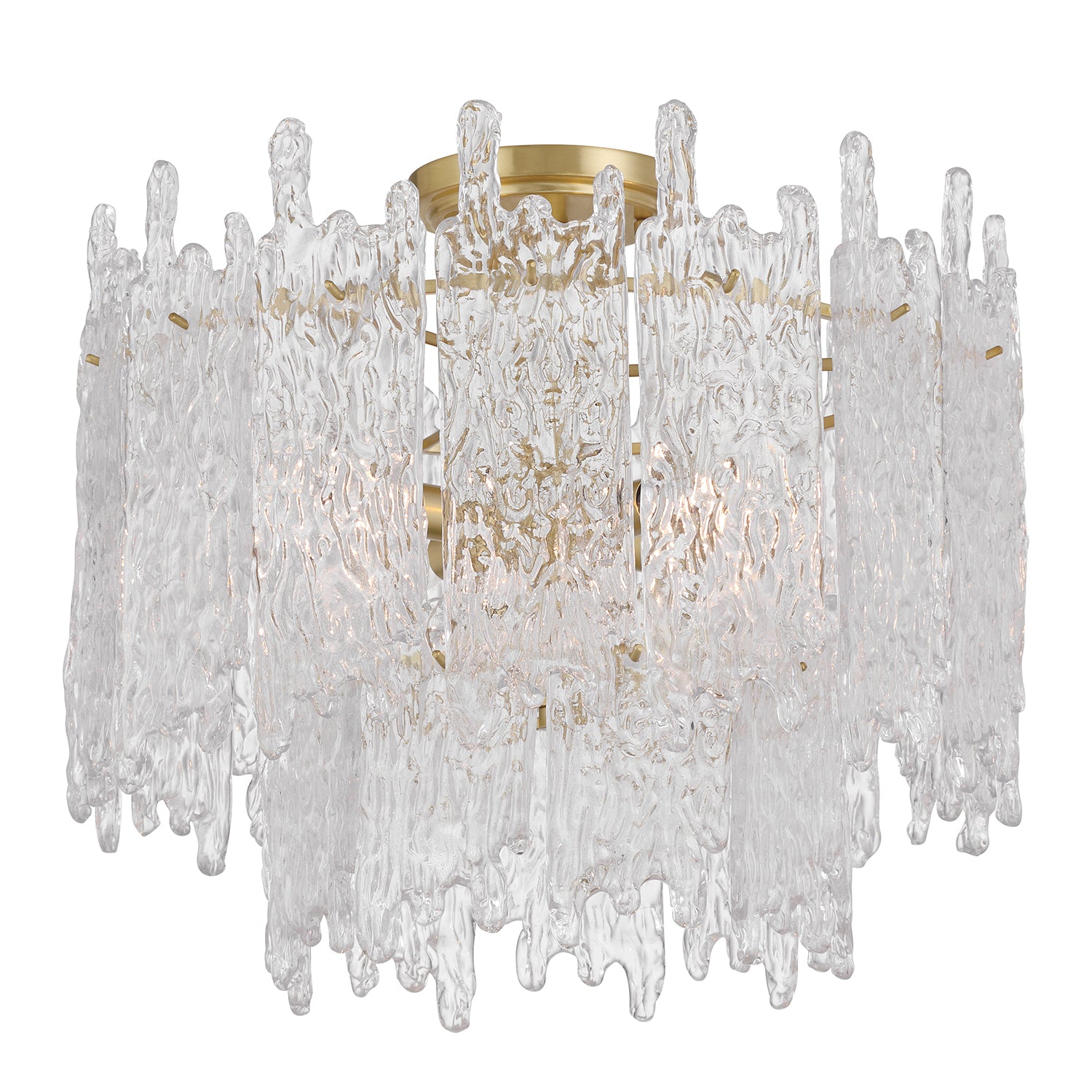 Libby Langdon Ackerly 16'' Aged Brass Semi Flush Mount
