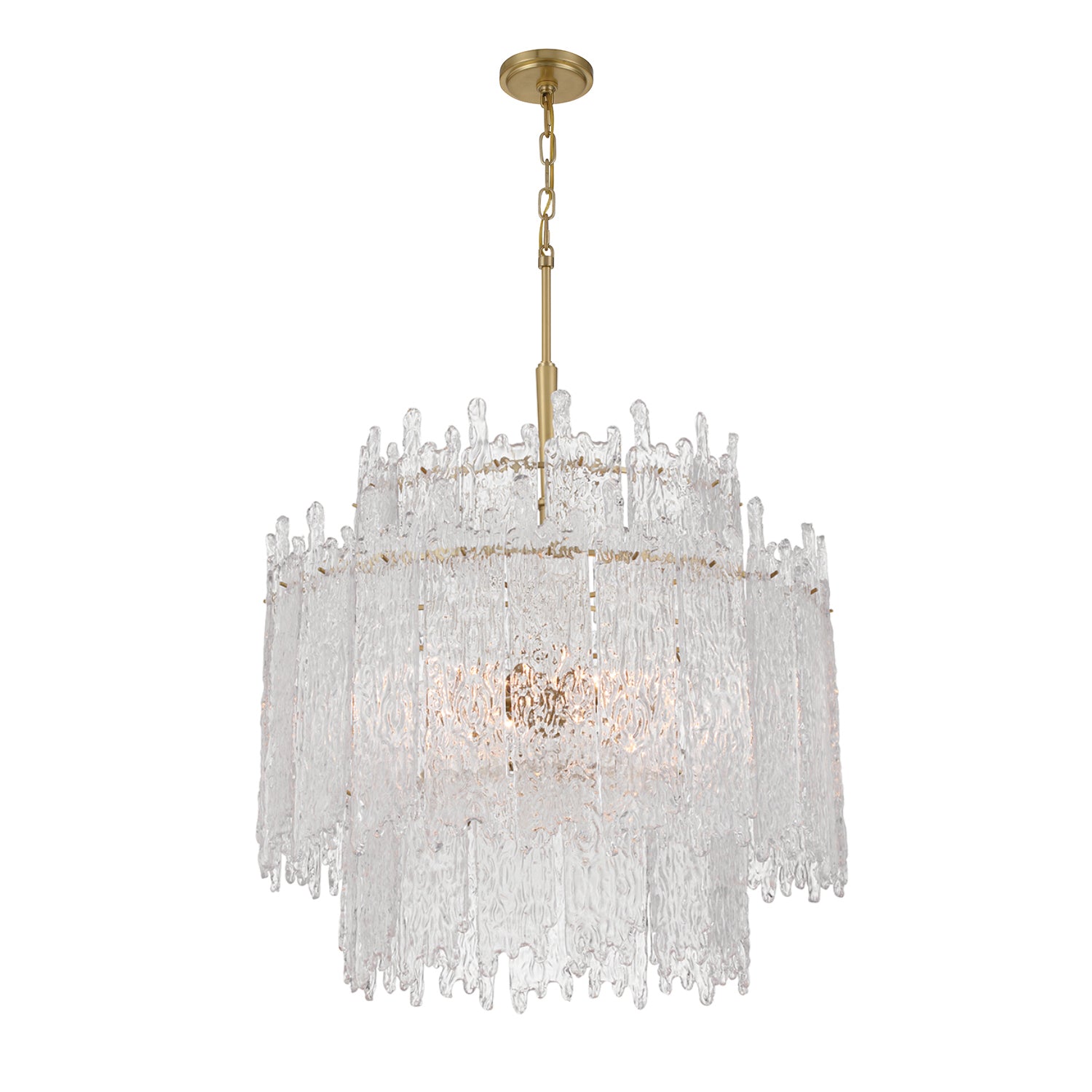 Libby Langdon Ackerly 23.5'' Aged Brass Chandelier