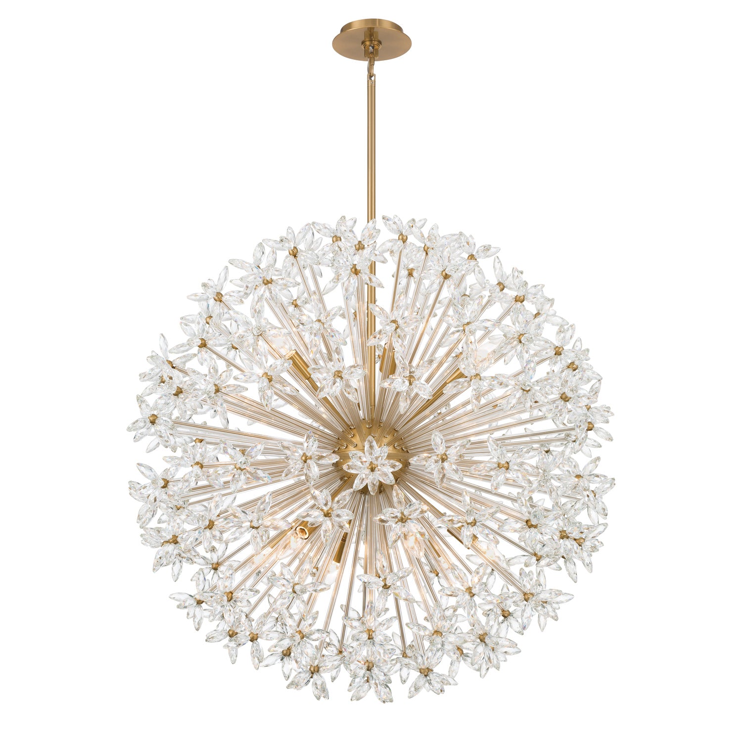 Adley 34'' Aged Brass Chandelier