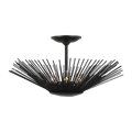 Helios Large Semi-Flush Mount Aged Iron