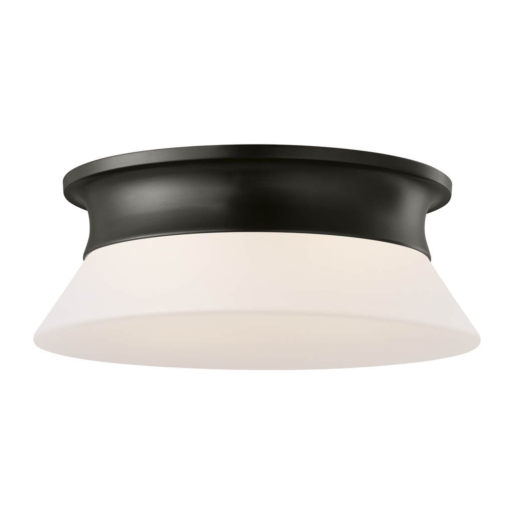 Panos Medium Flush Mount Aged Iron