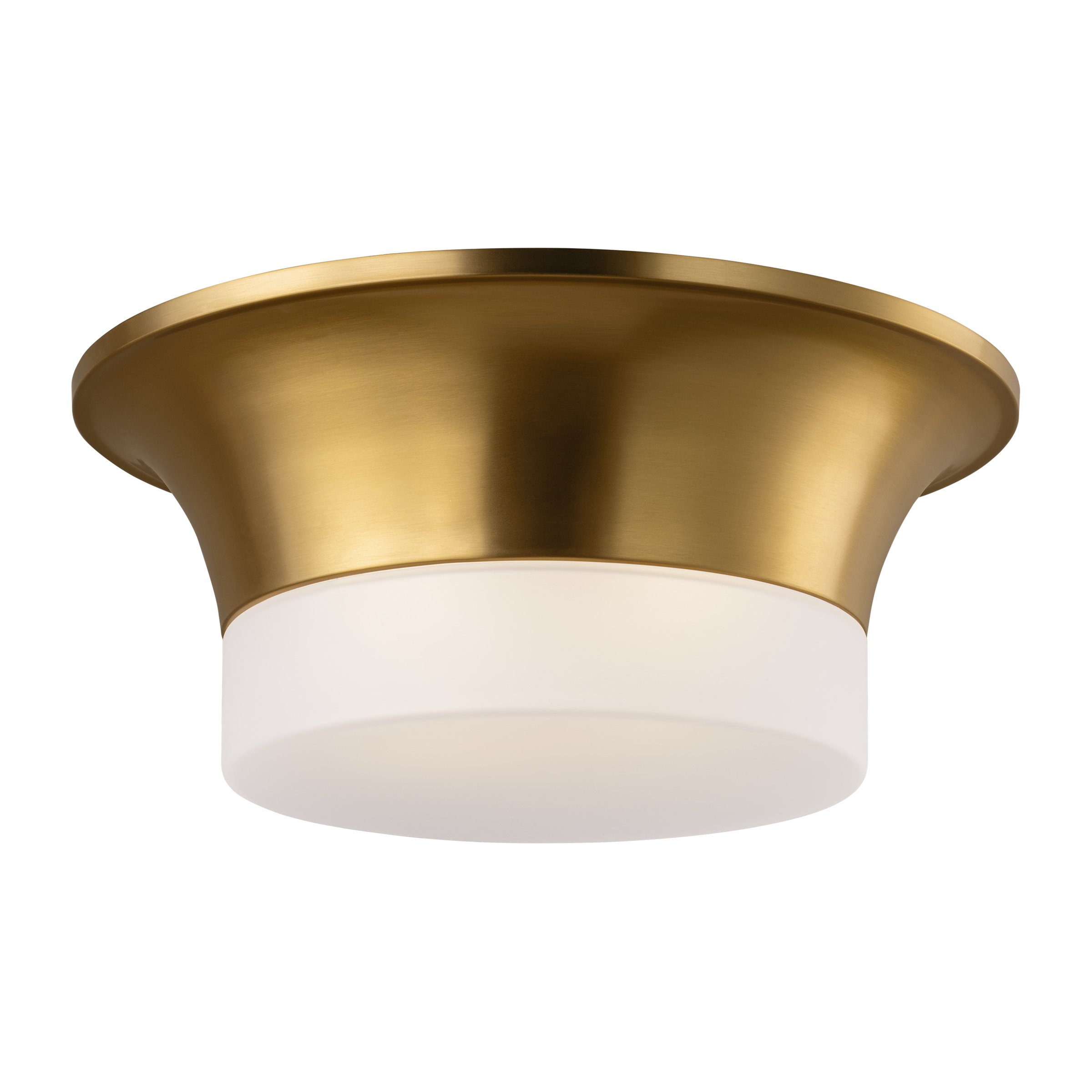 Sina Medium Flush Mount Burnished Brass