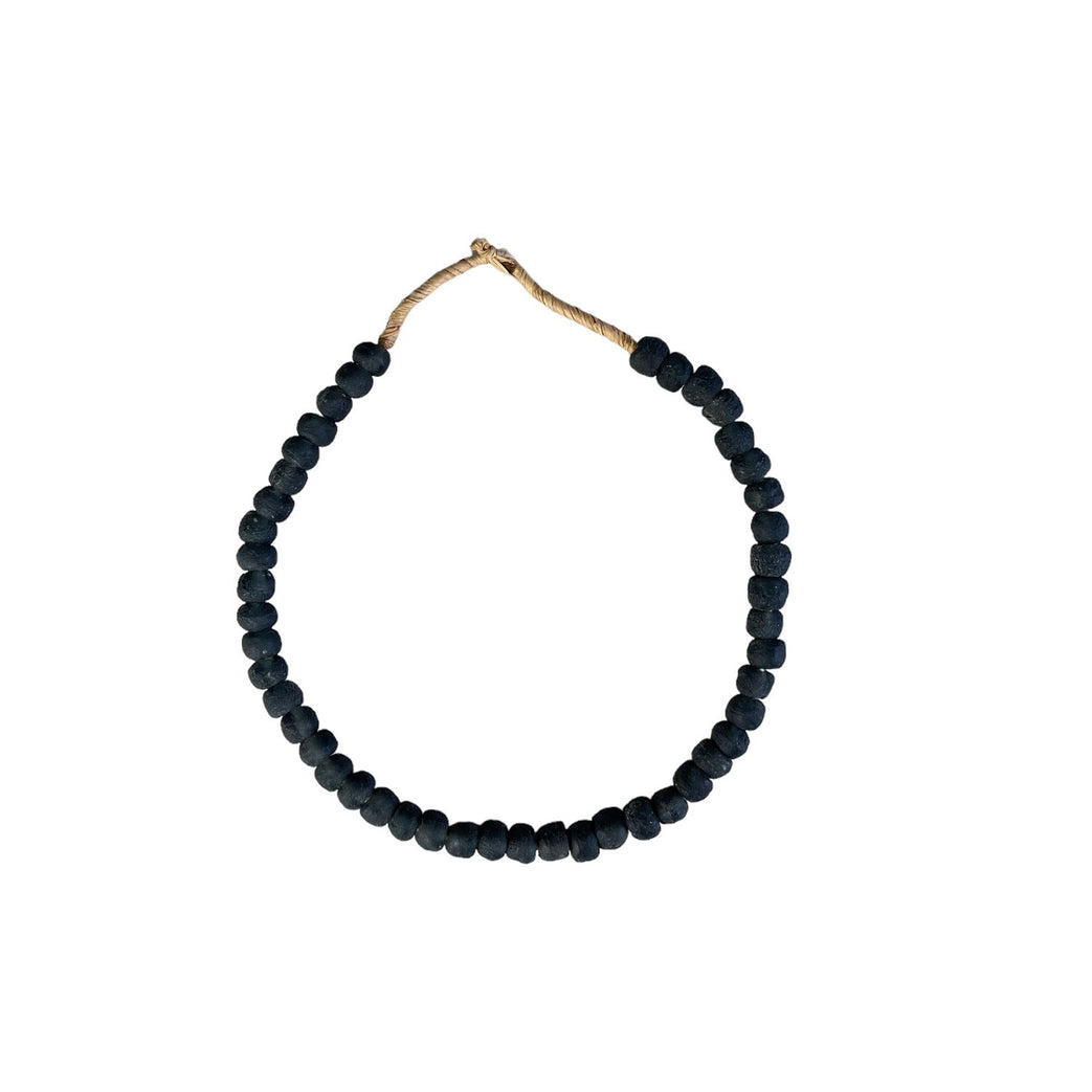 Recycled Glass Beads | Black | Small