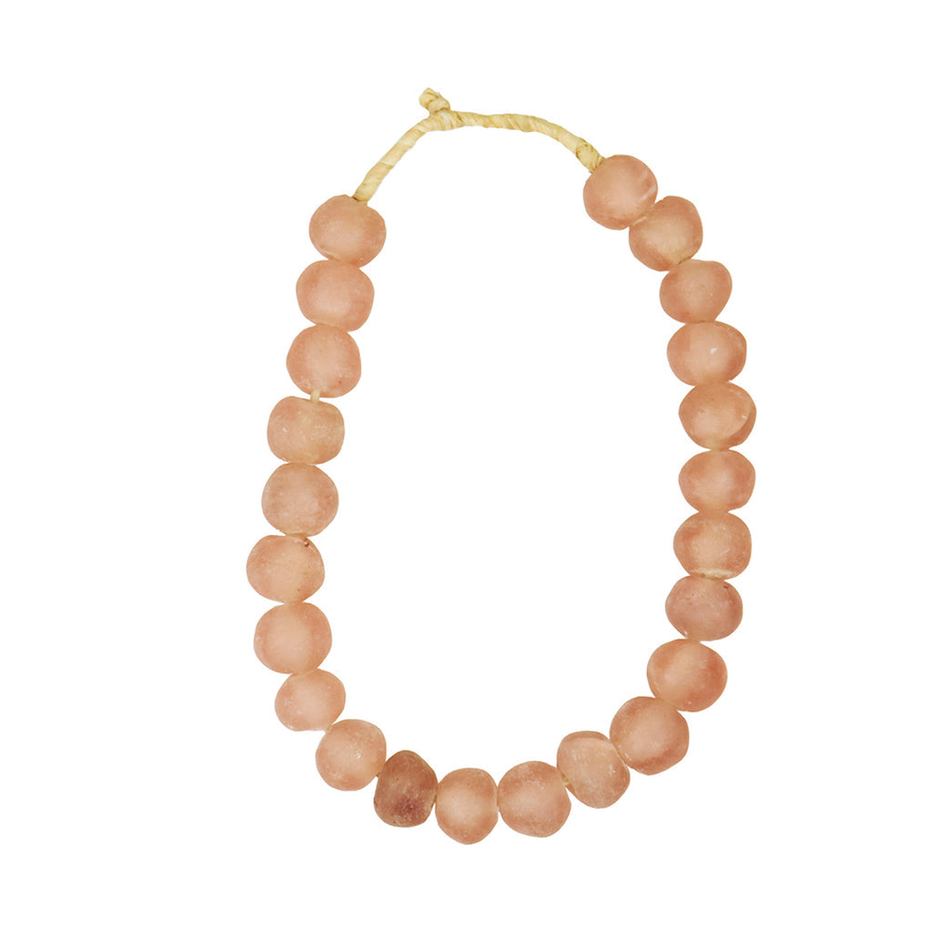 Recycled Glass Beads | Pink | Large
