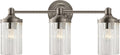 Ava Triple Sconce | Antique Nickel | Crystal
