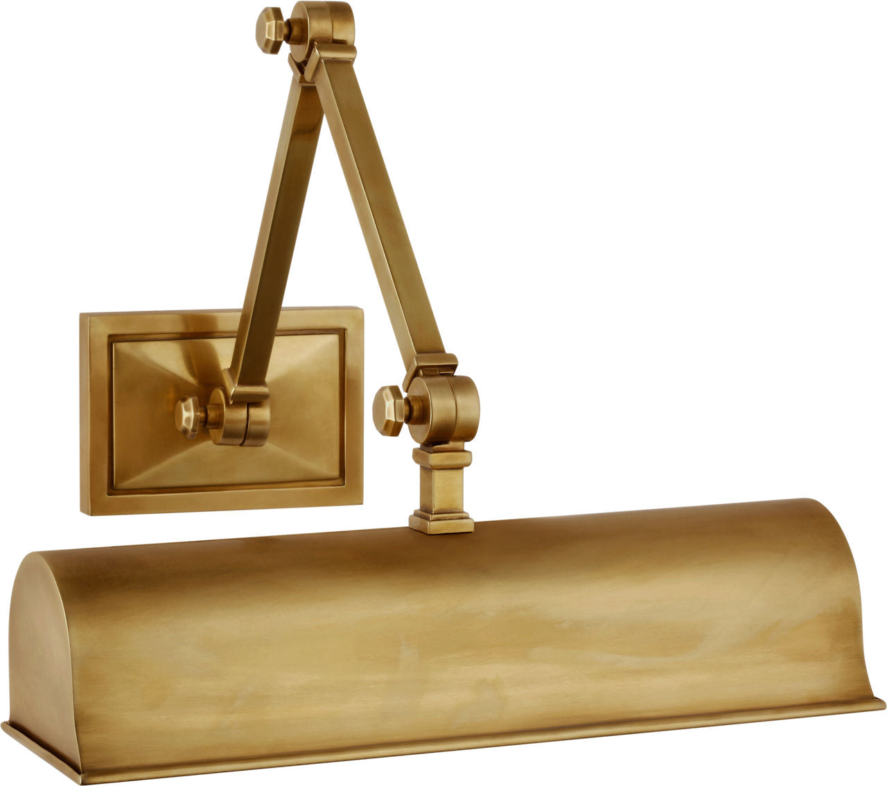 Jane 12" Double Library Light | Hand-Rubbed Antique Brass
