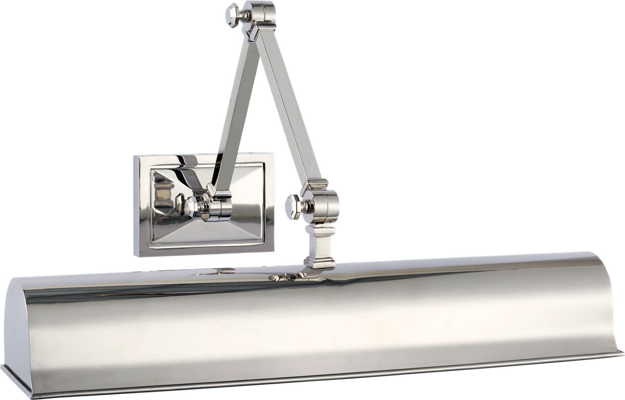 Jane 18" Double Library Light | Polished Nickel