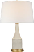 Sawyer Table Lamp | Tea Stain Porcelain | Linen Shade
