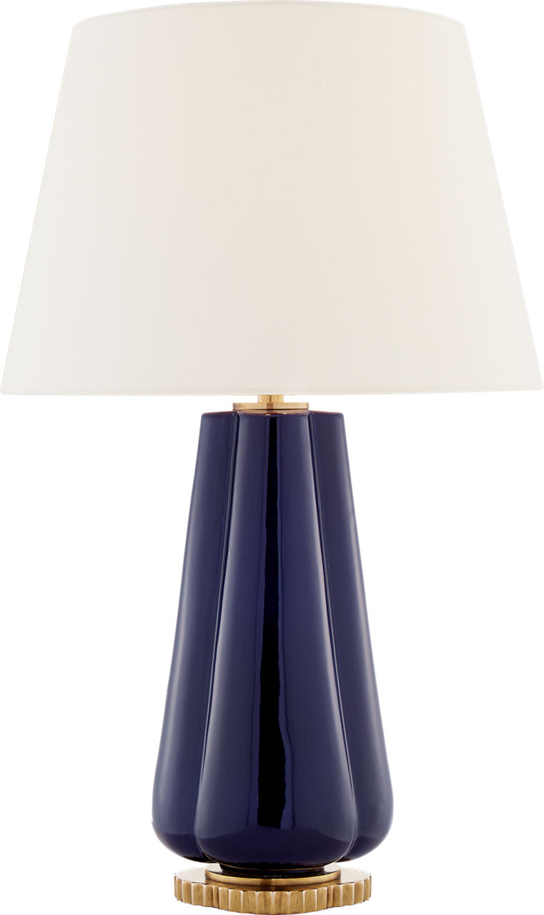 Penelope Table Lamp | Denim | Linen Shade