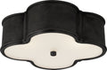 Basil 17" Flush Mount | Gun Metal | Frosted Glass