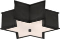 Sophia 17" Flush Mount | Gun Metal | Frosted Glass