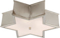 Sophia 17" Flush Mount | Polished Nickel | Frosted Glass
