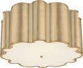 Markos Grande Flush Mount | Gild | Frosted Acrylic