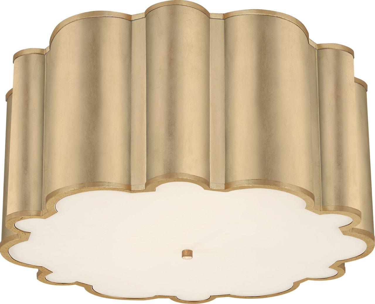 Markos Grande Flush Mount | Gild | Frosted Acrylic
