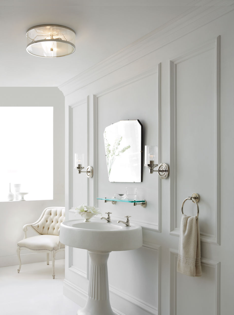 Randolph Large Flush Mount | Polished Nickel