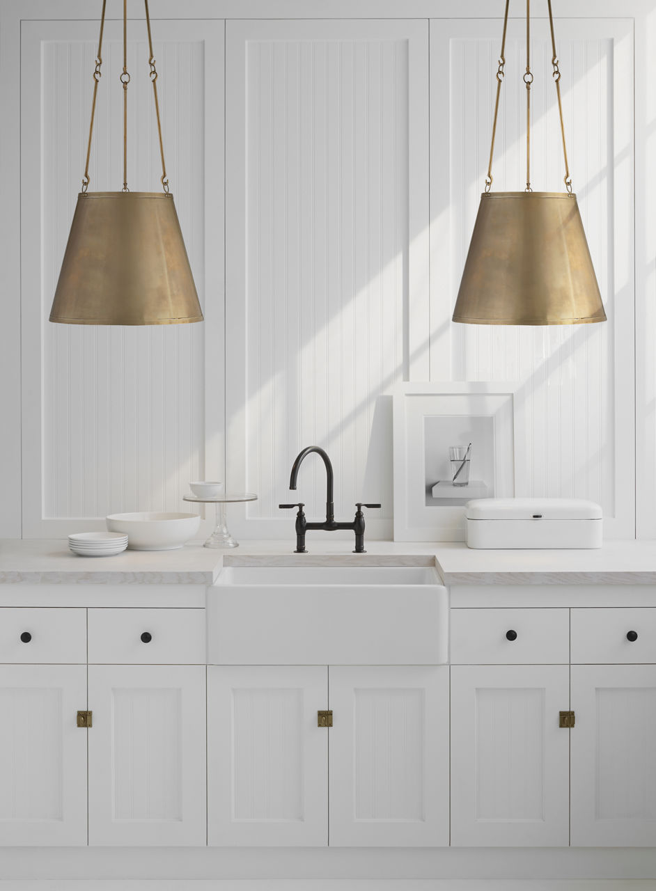 Lily Hanging Shade | Natural Brass