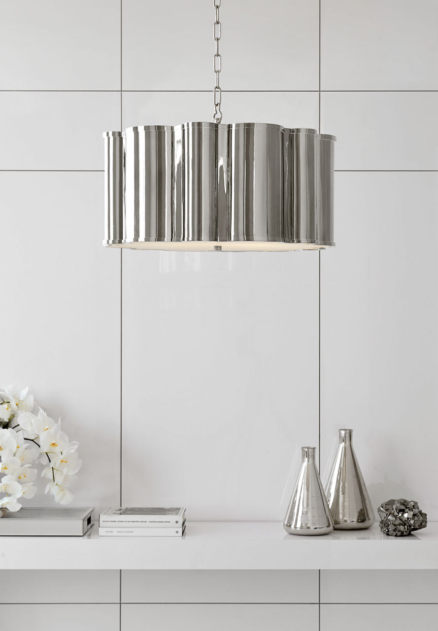 Markos Large Hanging Shade | Polished Nickel