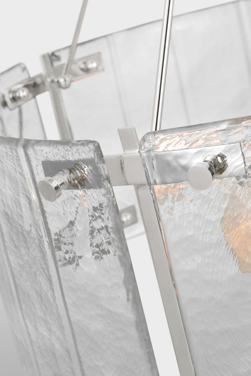 Calvert Medium Chandelier Polished Nickel