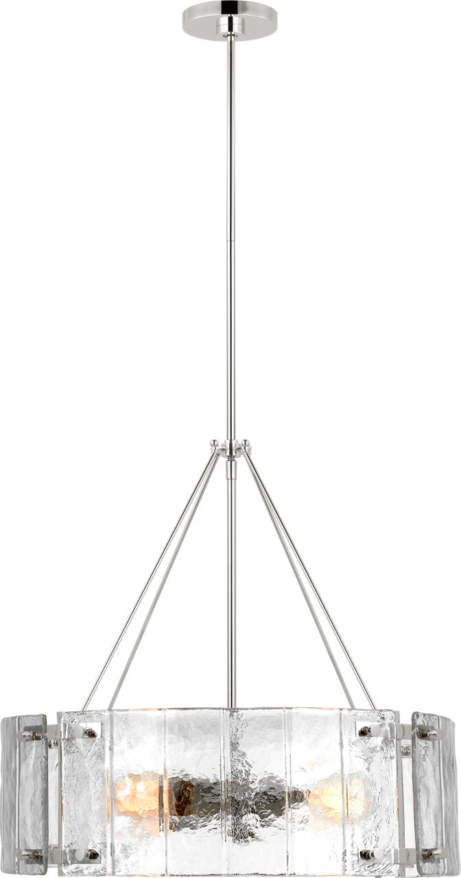 Calvert Medium Chandelier Polished Nickel