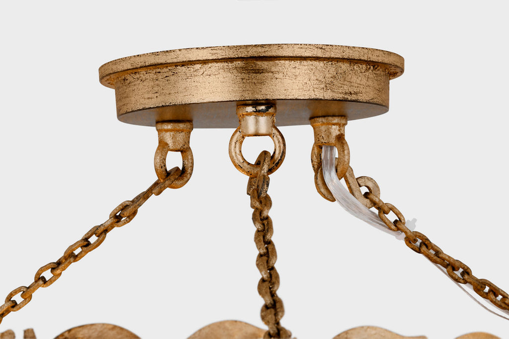 Kelan Semi Flush Mount Antique Gild