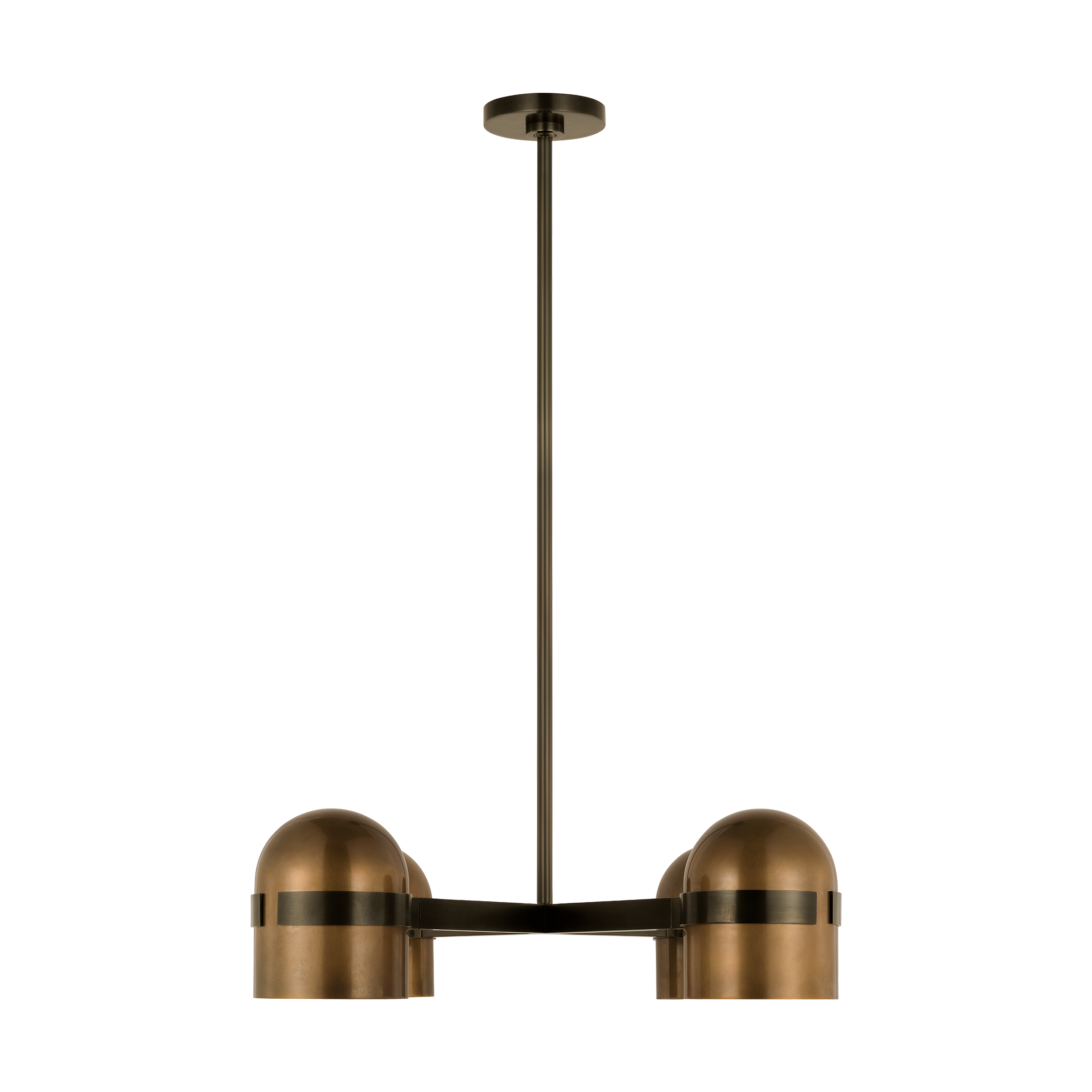 Octavia Medium Chandelier Blackened Bronze/bright worn brass 2700K 90 CRI