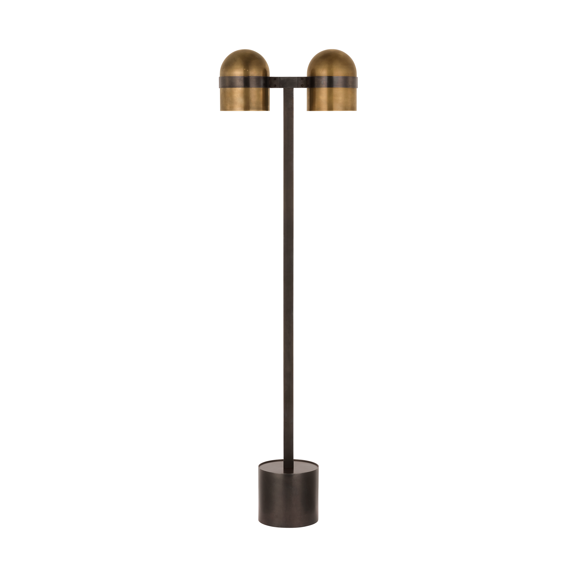 Octavia Medium Floor Lamp Blackened Bronze/bright worn brass 2700K 90 CRI