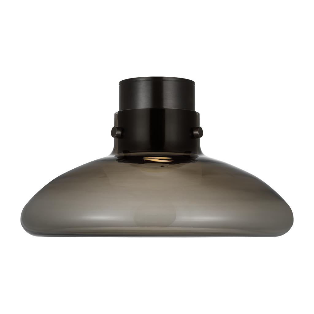 Morgan 18 Flush Mount burnished Bronze | smoke glass 2700K-1800K 90 CRI