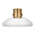 Morgan 18 Flush Mount hand-rubbed antique brass | clear glass 2700K-1800K 90 CRI